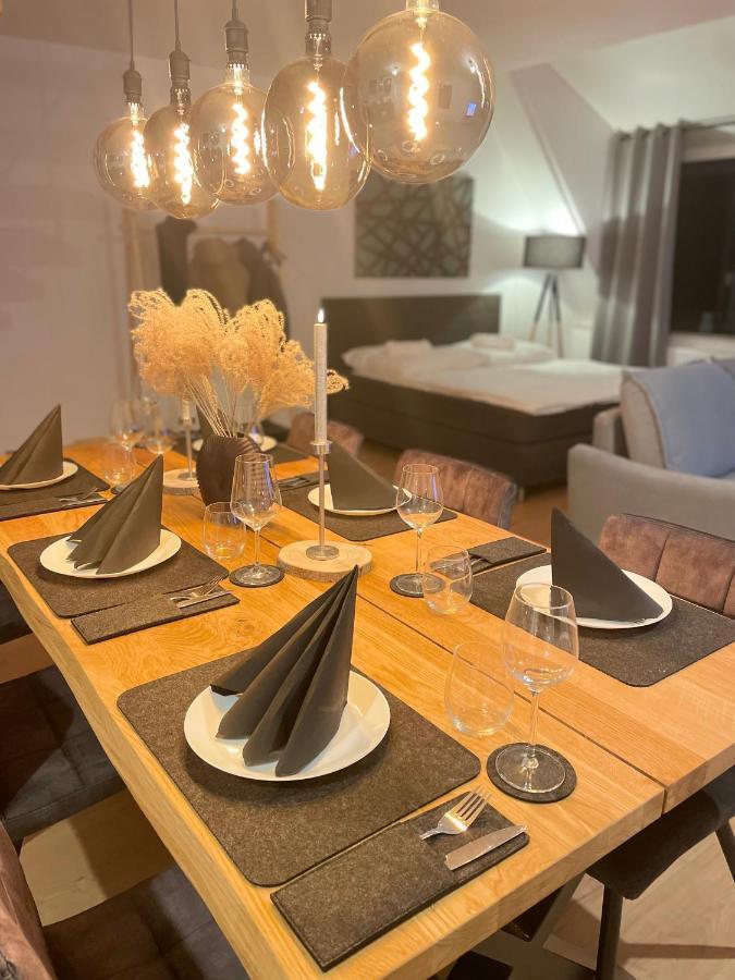 Amao-Green I 90Qm I Penthouse Maisonette Mit Rooftop I City Center I King-Size Betten Lahr  Exterior foto