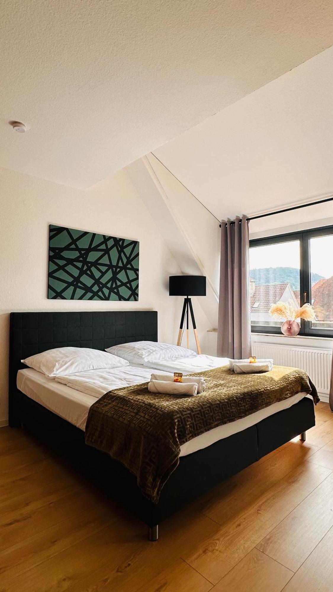 Amao-Green I 90Qm I Penthouse Maisonette Mit Rooftop I City Center I King-Size Betten Lahr  Exterior foto