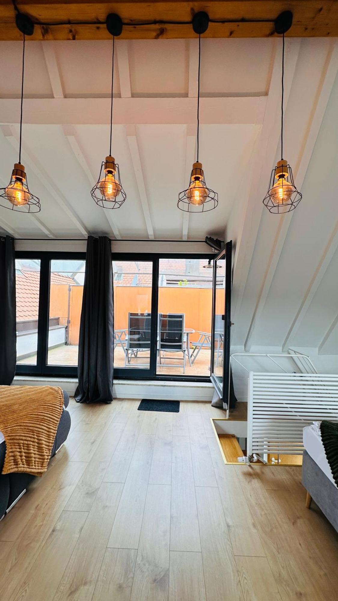 Amao-Green I 90Qm I Penthouse Maisonette Mit Rooftop I City Center I King-Size Betten Lahr  Exterior foto