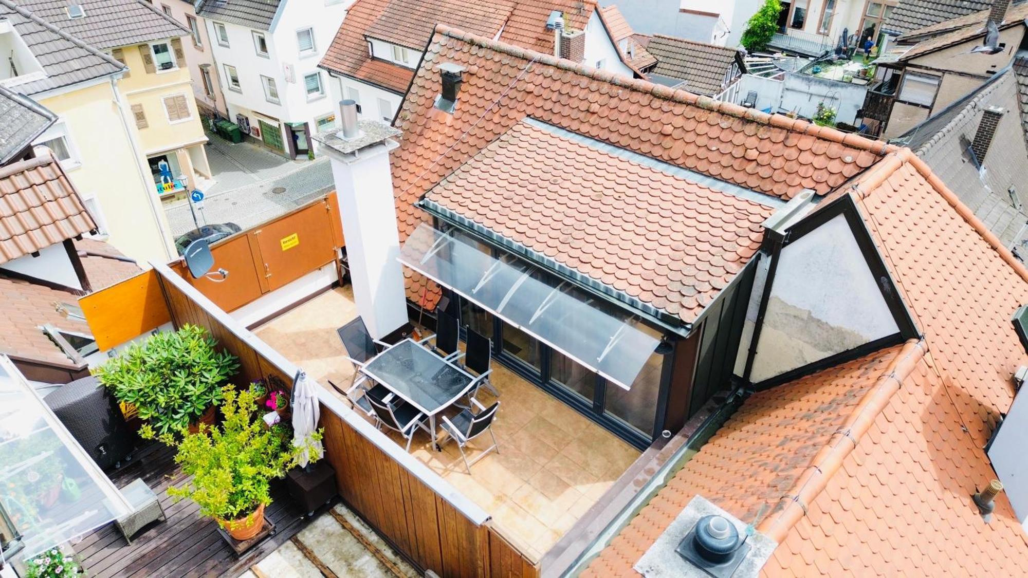 Amao-Green I 90Qm I Penthouse Maisonette Mit Rooftop I City Center I King-Size Betten Lahr  Exterior foto